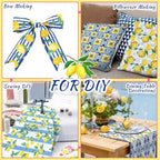 HunnmingRe 20 Pcs 10''x10'' Lemon Quilting Fabric Square Chinoiserie Precuts - Image 4