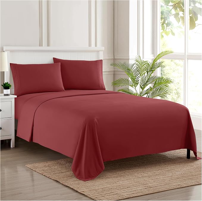 Twin Sheets - Breathable Luxury Sheets - 1800 Supreme Collection Extra Soft by SweetHomeCollection