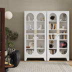 Display Cabinet with Glass Door, Metal Curio Cabinet Multi-Purpose Display Case - Image 2