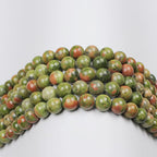 MJDCB Natural Stone Beads Unakite Round Loose Spacer Beads 15'' 4m 6m 8m 10mm - Image 6