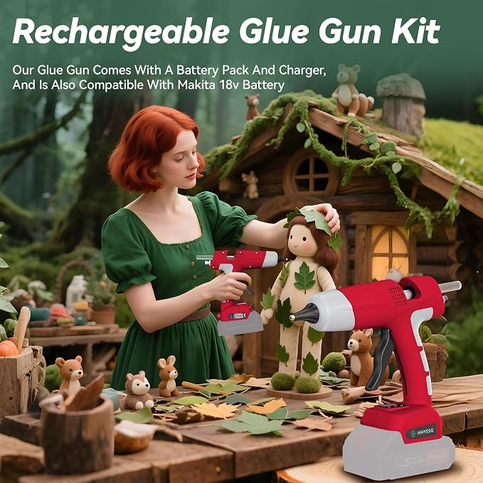 100W Cordless Hot Glue Gun Compatible - Image 5