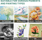 ESRICH Stretched Canvas for Painting, 18 Multi Pack Blank Canvases for Painting - Image 5