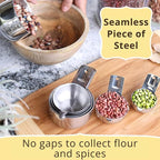 Simply Gourmet Measuring Cups & Spoons Set of 12, 18/08 Stainless Steel Kitchen - Image 6