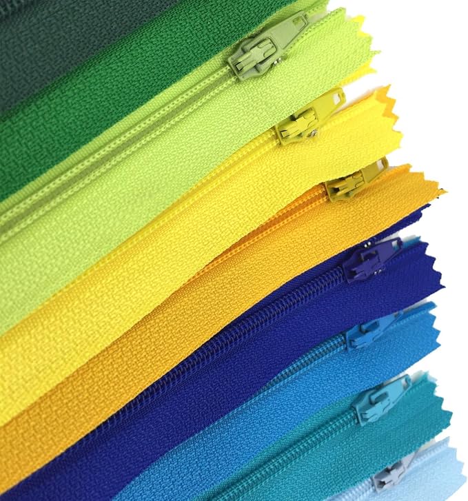 Zippers for Sewing, DOITEM 48 pcs 60cm/24 Inch Zippers Multicolor Nylon Coil - Image 6