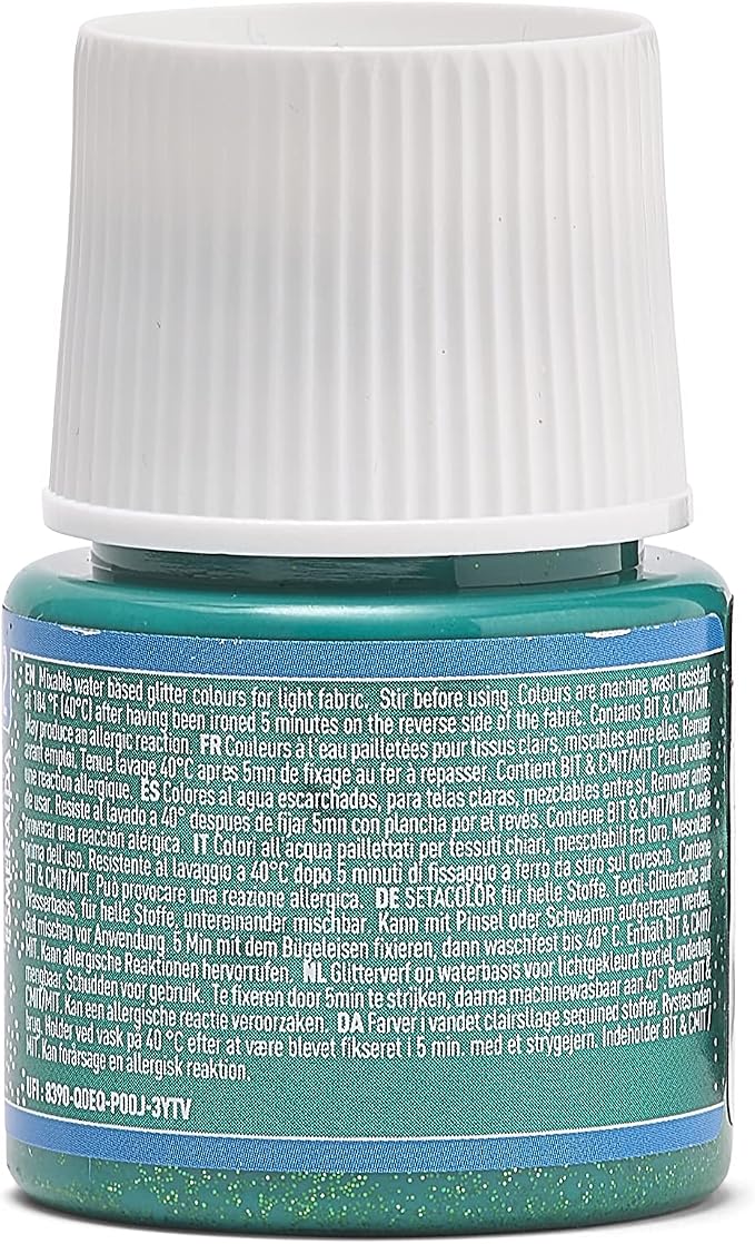 Pebeo Light Fabrics Glitter Setacolor Fabric Paint - Image 2