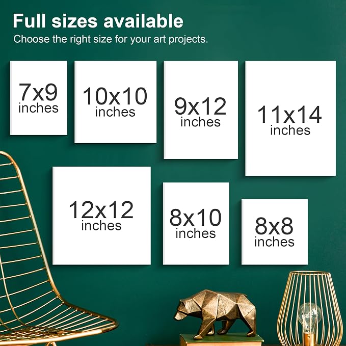 PHOENIX Painting Canvas Panels 11x14 Inch, 12 Value Pack - 8 Oz Triple Primed - Image 6