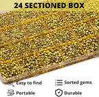 32000Pcs Metallic Gold Rhinestones - Image 3