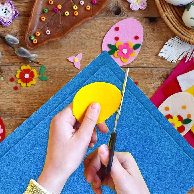 Jtnohx Color Felt, Soft Felt Sheets, 1.4mm Thick 8"x12" Handicraft Felt Fabrics - Image 5