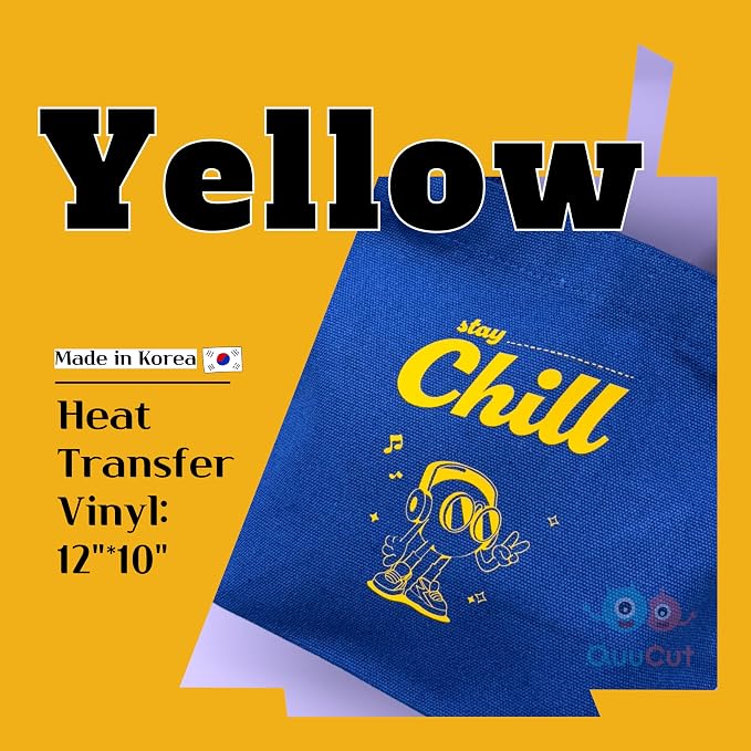 QuuCut Heat Transfer Vinyl Bundle: 15 Pack 12" x 10" Sheets, Rainbow HTV - Image 4