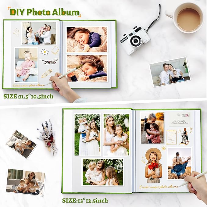 Artfeel Photo Album Self Adhesive Scrapbook, Large Photo Book - Image 3