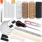 33 Pcs Book Binding Kits 4 Pcs Bone Folder Paper Creaser Paper Folding Tool by Jupean