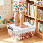 Citylife 17QT Clear Craft Organizers and Storage Box - Image 9