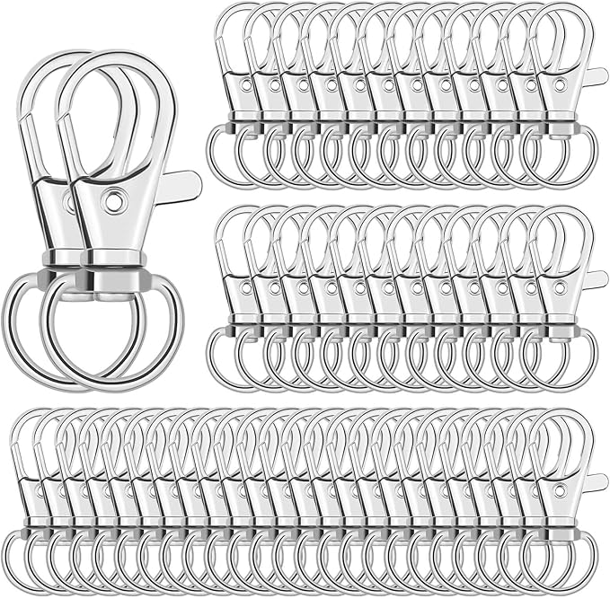 Anezus 150 Pcs Swivel Key Chain Lanyard Carabiner Hook by anezus