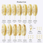 Ecoofor Gold Necklace Chains for Jewelry Making, 95.1 Feet 12 Rolls Jewelry - Image 3