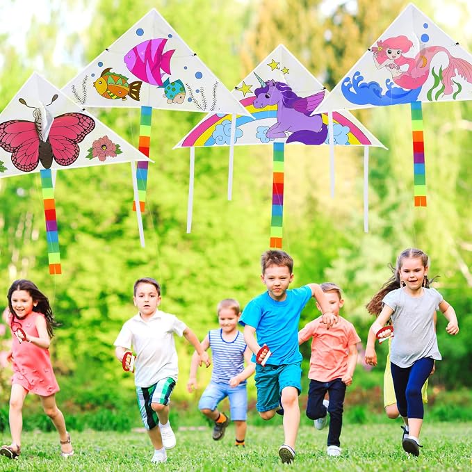 Libima 30 Pack Large Kites for Kids and Adults Bulk 39.4 Inch DIY Making Kit - Image 7