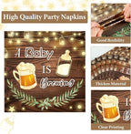 50 Guests A Baby is Brewing Baby Shower Plates and Napkins Party Supplies Baby - Image 3