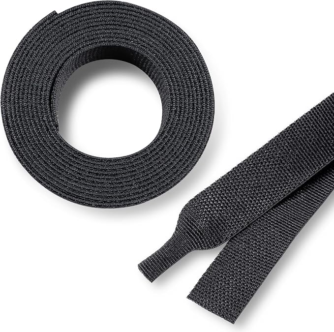 Braided Sleeving Heat Shrink Tubing, 1/2" ID, 30ft | 2:1 Shrinkable Fabric by BuyUneed