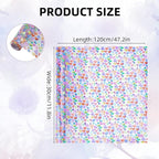 Printed TPU Jelly Faux Leather Fabric, 11.8 x 47.2 Inch Transparent Clear Jelly - Image 2