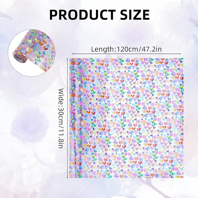 Printed TPU Jelly Faux Leather Fabric, 11.8 x 47.2 Inch Transparent Clear Jelly - Image 2
