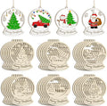36PCS Wooden Hollow Christmas Ornaments by Sophena