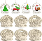 36PCS Wooden Hollow Christmas Ornaments by Sophena