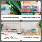 IRIS USA Clear Storage Cases, |Made in USA|, Plastic Bead Organizing Containers - Image 3