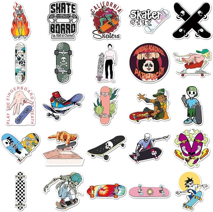 Cool Skateboard Stickers, Vinyl Waterproof Sticker Packs Bulk - Image 5