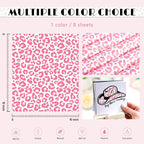 Tintnut Leopard Permanent Vinyl 8 Sheets 12x10in Pink Adhesive Vinyl | Cheetah - Image 2