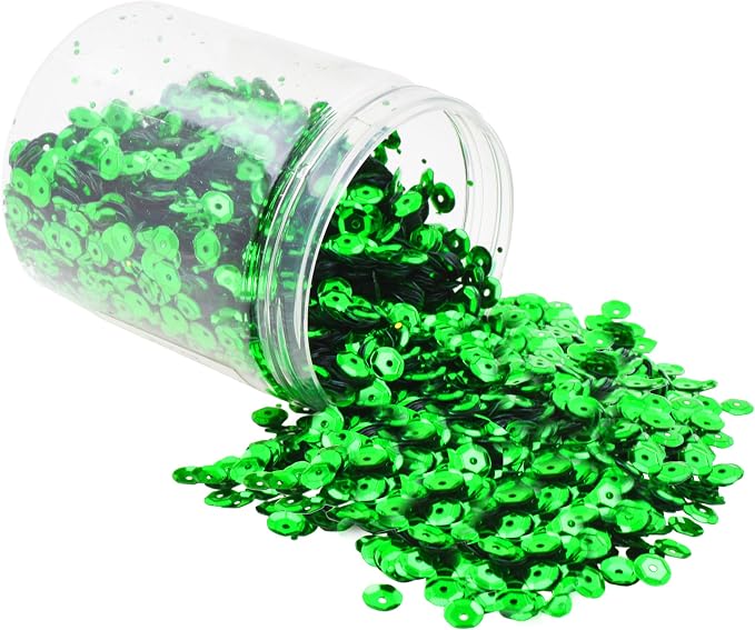 Mandala Crafts 20000 Green Sequins by MandalaCrafts