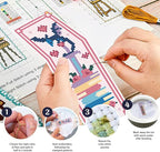 FREEBLOSS 6pcs Cross Stitch Bookmark Kit - Image 4
