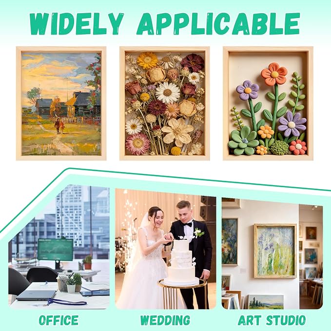 FSWCCK 2 Pack 12 x 16 inch Wood Panel Boards, Unfinished Wood Canvas Panels - Image 5