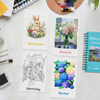 3 Pack 90 Sheet Watercolor Paper Pad 5.5“ x 8.5”, 140lb/300 GSM Cotton Cold - Image 5