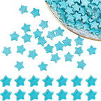 arricraft About 160 Pcs Star Shaped Stone Beads, Synthetic Howlite Star Beads by ARRICRAFT