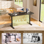 Veken 63×27.6 Inch Large Electric Standing Desk, Gaming Table, Suit students - Image 9
