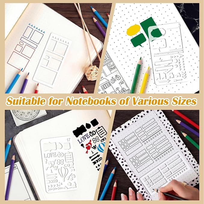 24-Piece Journal Stencils, Planner Stencils Templates - Image 5