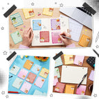 Gersoniel 9 Pcs Inspirational Scalloped Sticky Notes, Aesthetic Colorful Sticky - Image 3