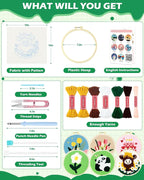 FIVEIZERO Punch Needle Kit for Beginners, Highland Cattle Punch Embroidery Kit - Image 2