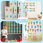 80Pcs Colorful Hot Air Balloons Cutouts Back to School Bulletin Board Hot Air - Image 6