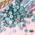 Natural Stone Heishi Beads for Necklace Making, 4 mm x 6 mm Small Flat Round - Image 6