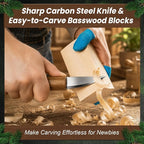TEKCHIC Wood Carving Kit for Beginners | Dolphin DIY Whittling Knife Set - Image 6