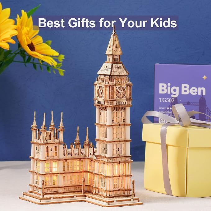 Rowood 3D Puzzles for Adults Wooden Model Kit Adult Craft Kit Gifts for Age 14+ - Image 3