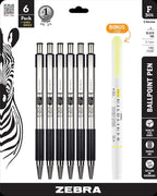 Zebra Pen F-301 Ballpoint Black Ink Fine Point 0.7mm Stainless Steel by ZebraPen