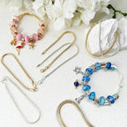 Exway 10 Pcs Snake Charm Bracelet Chain 6.5 Inch Gold and Silver Charm Bracelet - Image 5