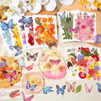 318 PCS Pressed Flowers Butterfly Stickers - Image 6