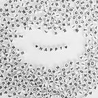 Quefe Alphabet Beads 1200Pcs Letter Beads, Acrylic 4x7mm Round Letter Beads Kits - Image 4