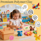 175 Pcs Polymer Clays 80 Bright Colors Oven Bake Clay Non-Sticky Modeling Clay - Image 6