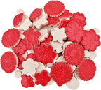 500g/1.1lb Ceramic Mosaic Tiles Mixed Shapes of Flowers, Mushrooms - Image 9