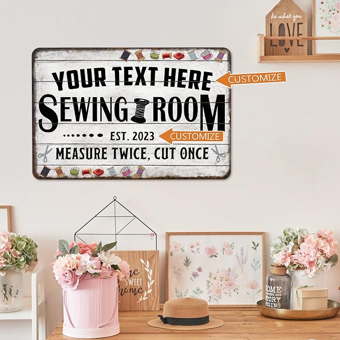 Personalized Sewing Room Sign Art Room Décor - Image 4