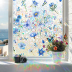 Coavas Stained Glass Window Privacy Film, Rainbow Static Cling Decorative by Coavas