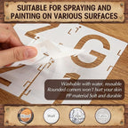Marspark 66 Pcs Small Stencils for Crafts Reusable 3 Inch Stencils for Painting - Image 4